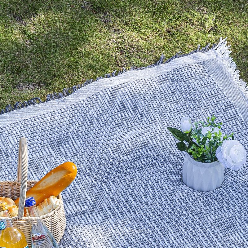 Outdoor Linen Camping Blanket Atmosphere Tablecloth Picnic Car Trunk Mat_voghion.com