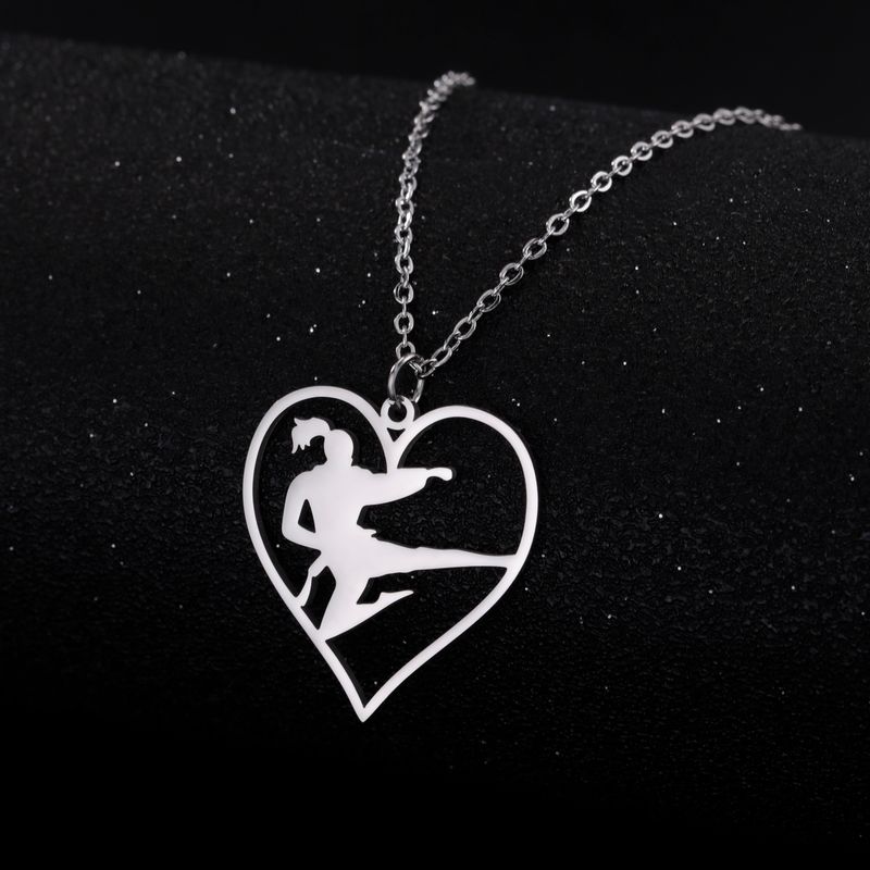 Collier tendance COOLTIME en acier inoxydable avec pendentif sport pour les amateurs de sport, bijoux ras du cou pour couple, cadeau_voghion.com