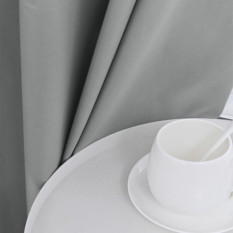 Double Sided Polyester Pongee Full Blackout Perforated Blackout Curtains Finished Curtains_voghion.com