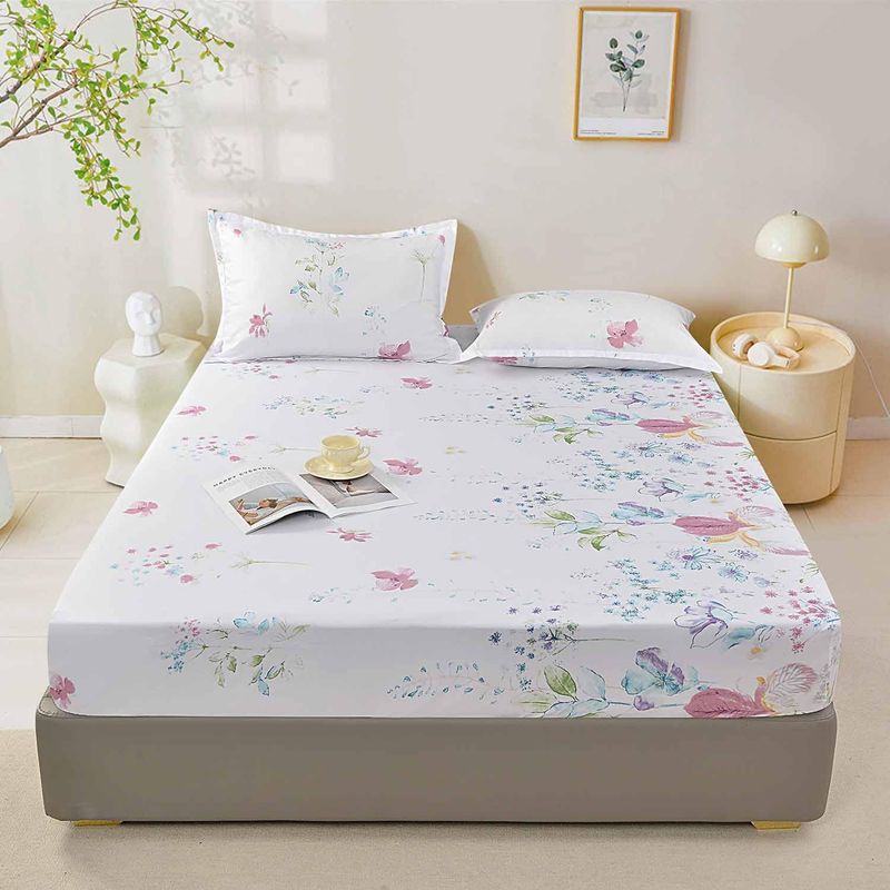 Roślina i Kwiat Wzór Trzyczęściowy Prześcieradło Cyfrowy Druk Pościeli Zestaw Dla Dorosłych I Dzieci_voghion.com