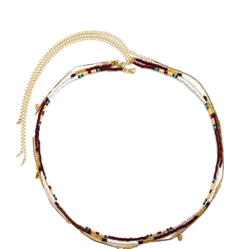 Ensemble de nombril sexy et simple pour femme, accessoire de taille avec chaîne de corps perlée, style vacances_voghion.com