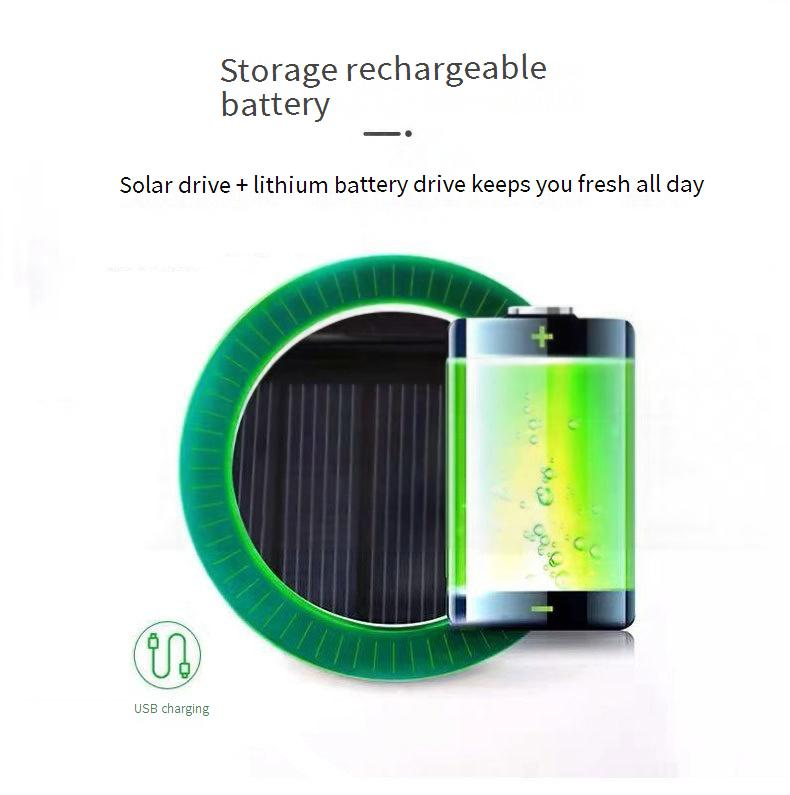 Solar-Powered Cooling Hat With Built-in Fan - Rechargeable Battery & Wide Brim Sun Protection For Men_voghion.com
