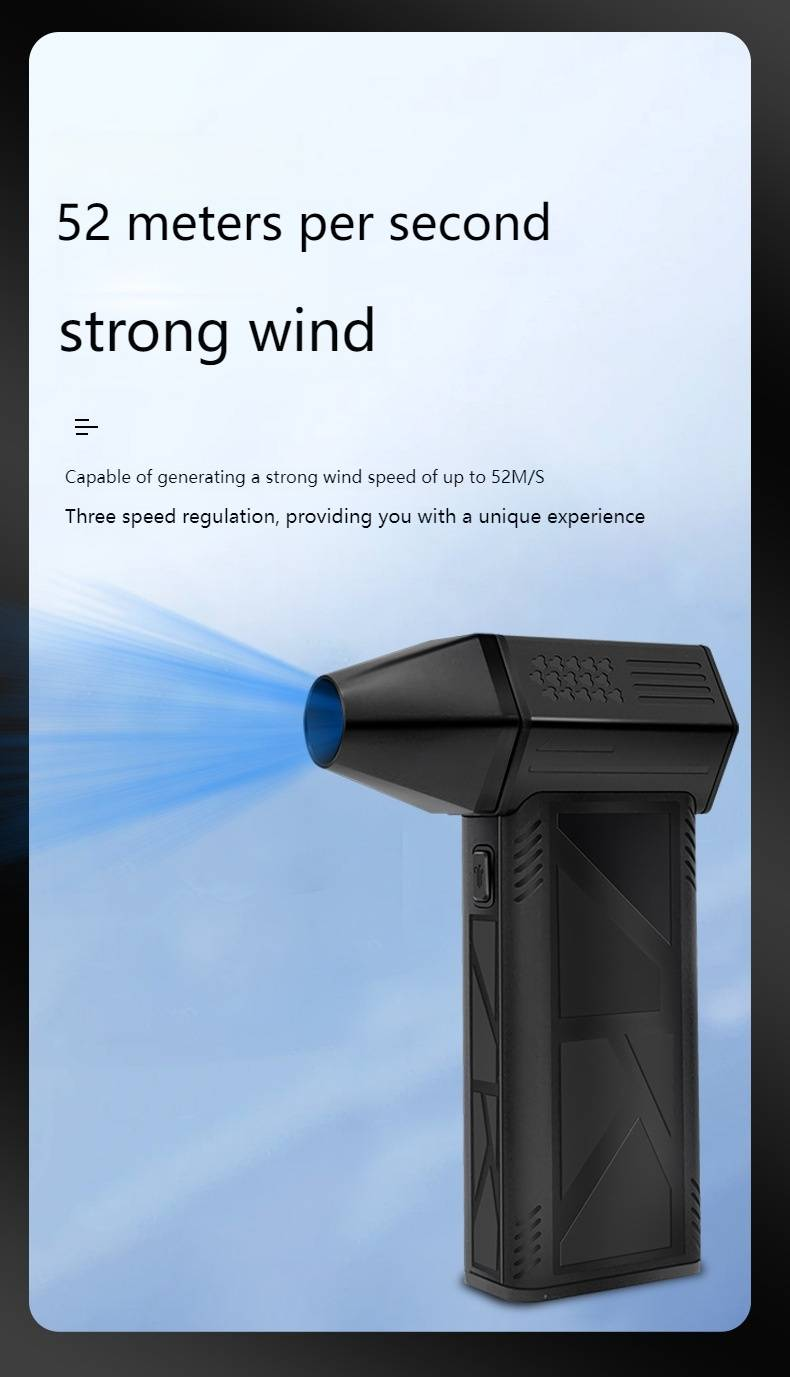 High-Power 2-in-1 Blower Vacuum, Handheld Lithium Battery Turbo Blower For Outdoor Snow Leaves Dust, KC Certified_voghion.com