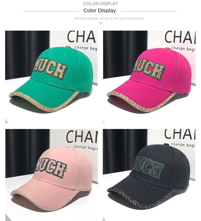 2023 Autumn and winter new high quality women's embroidered letter baseball cap small fragrant wind with hard top face small cap_voghion.com