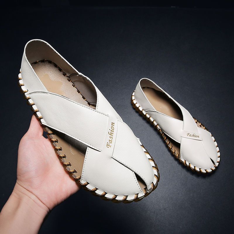 Unschlagbare Qualität Baotou Trendy 23 Jahre Neue Sommerkleidung Rutschfeste, weiche Sohlen-Fahrsandalen Herren-Strandschuhe_voghion.com
