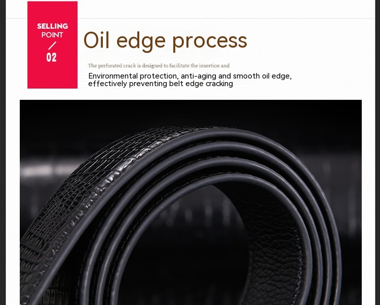 New Belt for Men with Crocodile Pattern and Leather Buckle, High-end Business New Scratch Resistant Belt for Men with Waistband_voghion.com