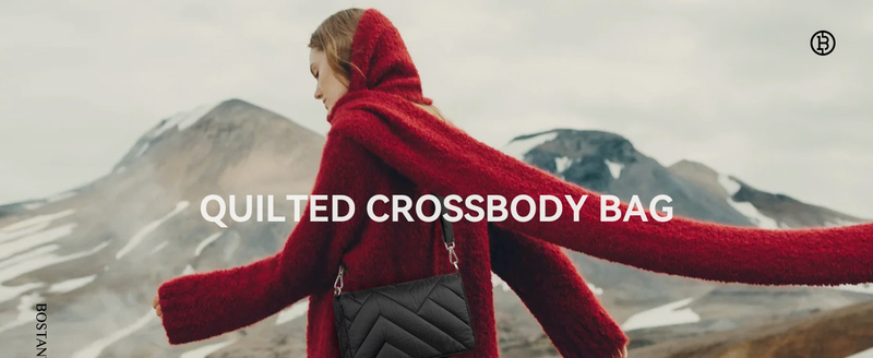 Borsa a tracolla semplice in tinta unita con ricamo trapuntato, borsa a tracolla leggera, grande capacità per le donne_voghion.com