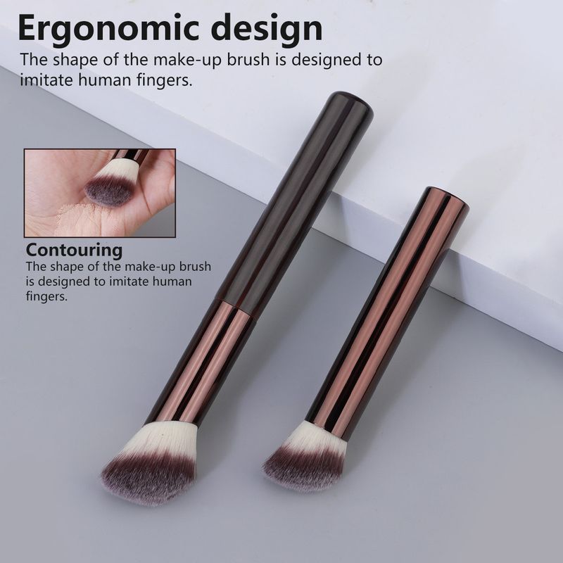 Make-up-Pinsel und -Tools Neues 7-teiliges Make-up-Pinselset, doppelköpfiger Pinsel für losen Puder, Rougepinsel, Teleskoppinsel, Konturpinsel, Grundierung_voghion.com
