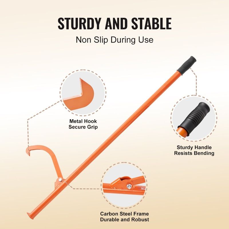 Steel 46.5 Cant Roller In Forestry Lng Tools Hook Duty Log Heavy Tool_voghion.com