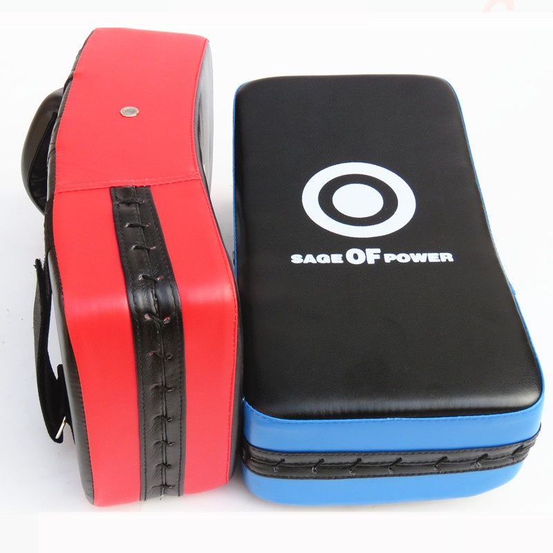 QFV50704555550<== Wholesale PU Thickened Foot Arc-Shaped Hand Boxing Sanda Protective Gear Muay Thai Fighting Training Taekwondo Square_voghion.com