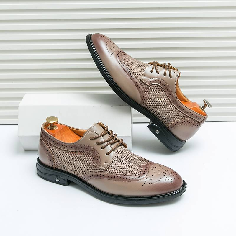 Fashionable Oxford Gentlemen's Formal Men's Shoes, Comfortable Social Men's Shoes_voghion.com
