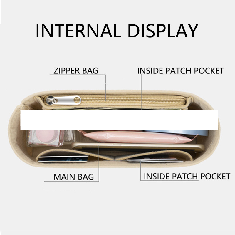 Tascheneinlagen passend für 25/28/32 Taschen aus Filz, Innenfutter und Innentaschenaufbewahrung und -organisation sowie Innenfutter innerhalb von Taschen_voghion.com