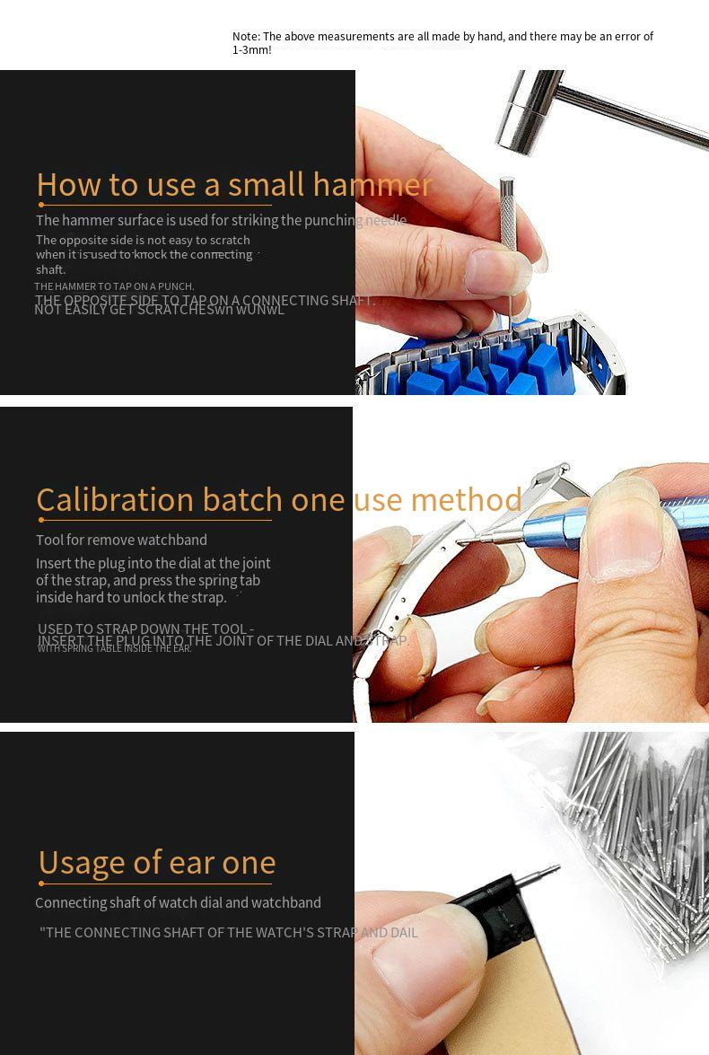 Watch Repair Tools Manual Watch Repair Tool Set 41 Pieces, Watch Strap Disassembly And Replacement Tool TZ2 128_voghion.com