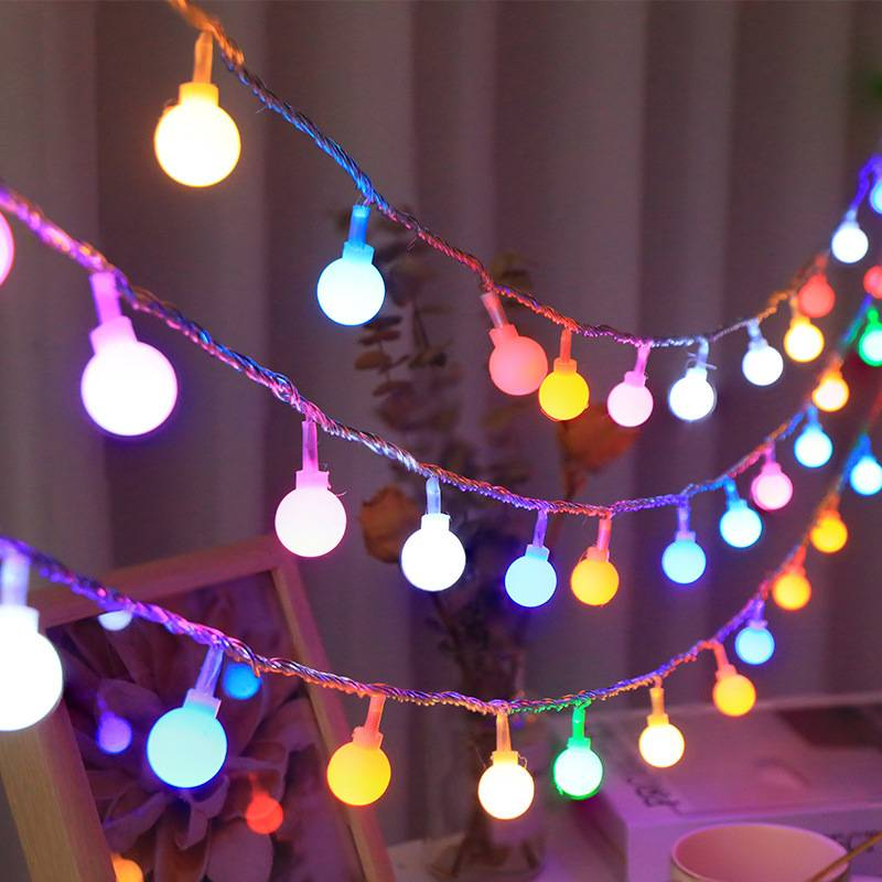 Lampki choinkowe LED Twinkle Star – 3M, 20 diod LED, zasilane baterią/USB, z 8 trybami świecenia, z odpornego na stłuczenie PVC_voghion.com