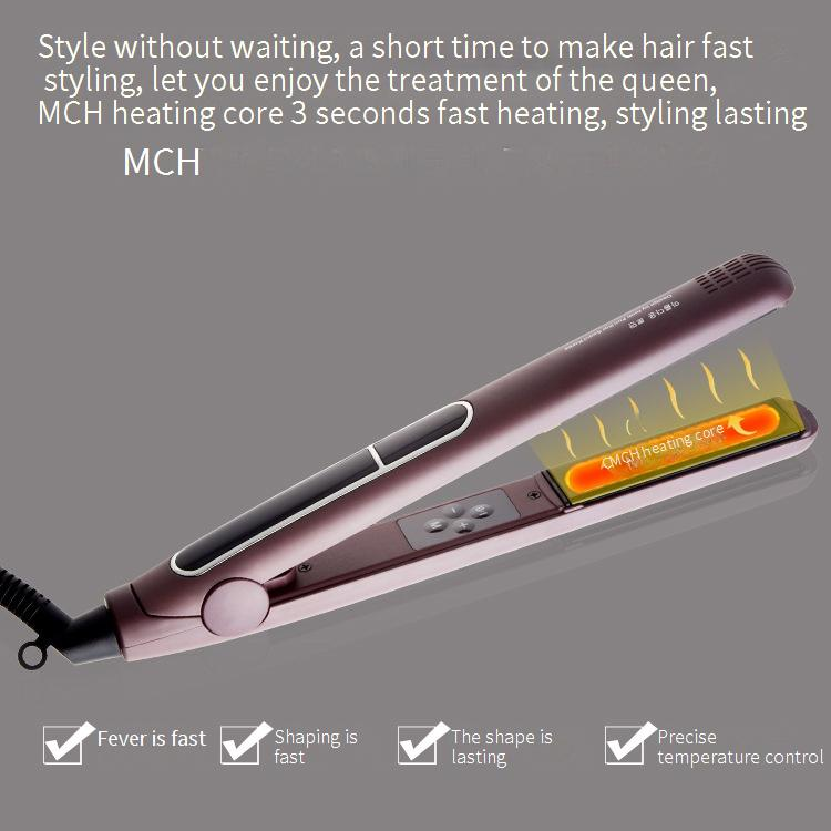 Lisseur professionnel en céramique tourmaline avec technologie à ions négatifs - 10 réglages de chaleur réglables,_voghion.com