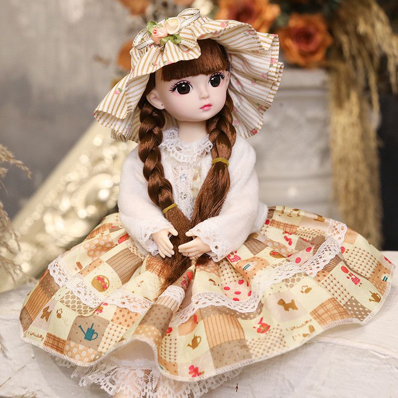 30 cm BJD-Puppe, kleine Prinzessinnen-Set-Puppe, Modekleid-Puppe, Mädchen-Spielzeug, Kindergeburtstagsgeschenk_voghion.com