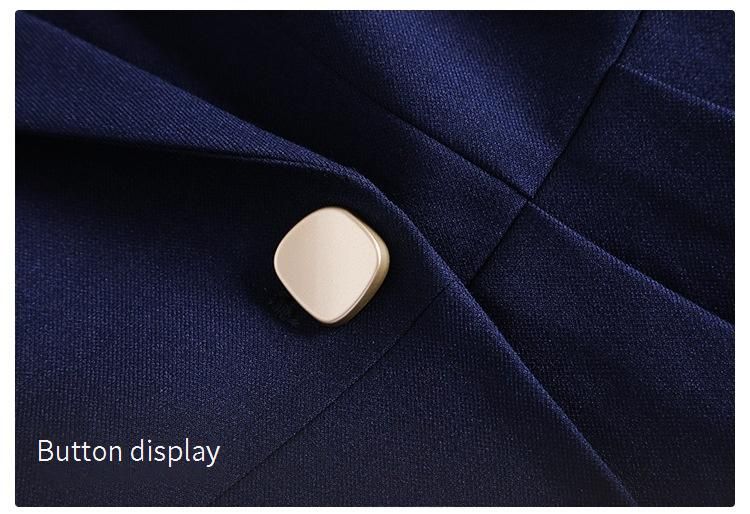 Elegant Autumn/Winter Business Suit Set – Slim-Fit TR Blazer With Pants(Professional Office Wear, Navy/Black, S-4XL)_voghion.com