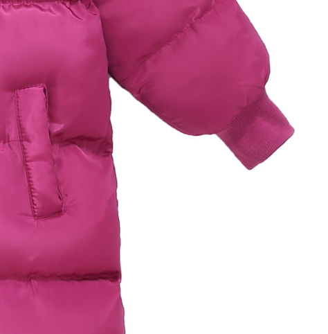 ids Winter Coat With Fur Hood, Longline Unisex Puffer Jacket For Boys And Girls, Chinese Map Pattern, Heavyweight Outerwear_voghion.com