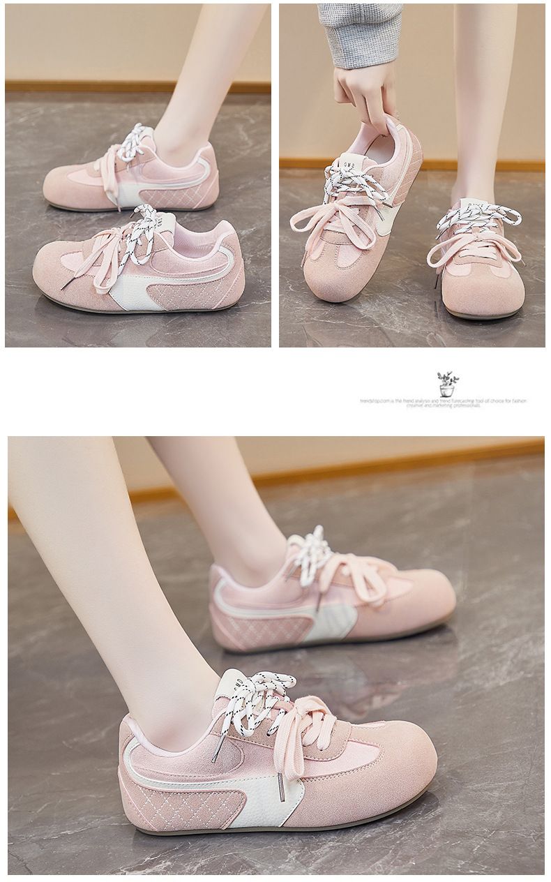 Retro German Training Little White Shoes Female Students Platform Heightening Shoes Casual Shoes Street Shooting Shoes_voghion.com