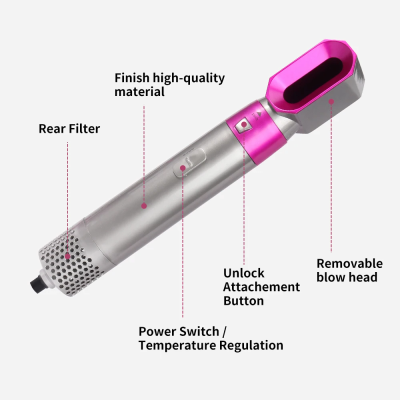 Per Airwrap 5 in 1 asciugacapelli pettine caldo set professionale ferro arricciacapelli piastra per capelli strumento per lo styling asciugacapelli per uso domestico_voghion.com