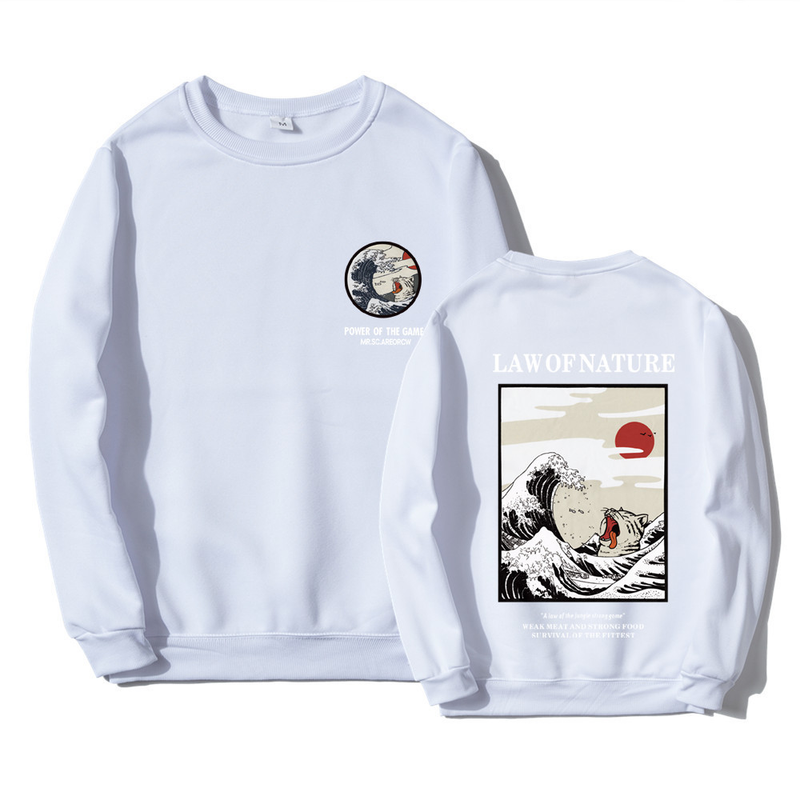 Trendy brand funny cat wave autumn and winter men and women leisure fleece sweater pullover Hoodie sweater men_voghion.com