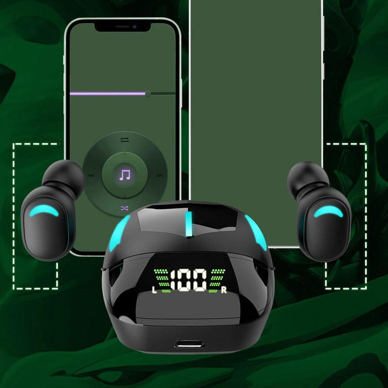 Trådløse in-ear-øretelefoner med 5.1-forsinkelse, lav lyd, Bluetooth-kompatible spillhodetelefoner for sport_voghion.com