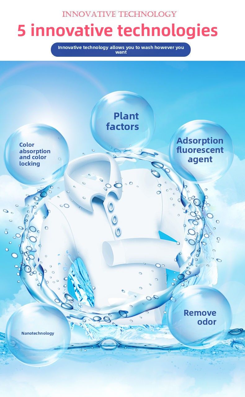 Anti-Color Laundry Anti-Dye Bleeding Absorbing Color Catcher Sheets_voghion.com