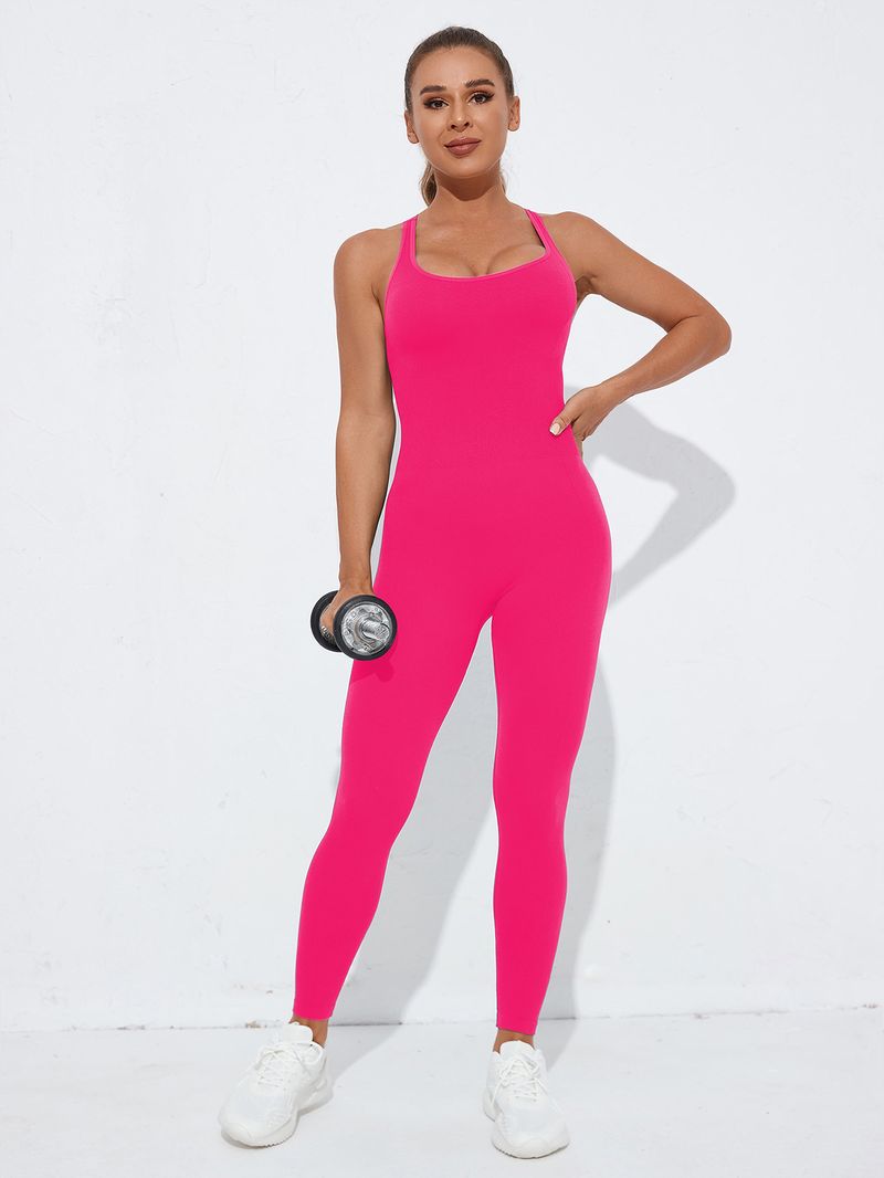Dameklær Ny hurtigtørkende sømløs yoga-bodyshaper ett stykke sexy ermeløs ett stykke sports- og fitnessyogadress for kvinner_voghion.com