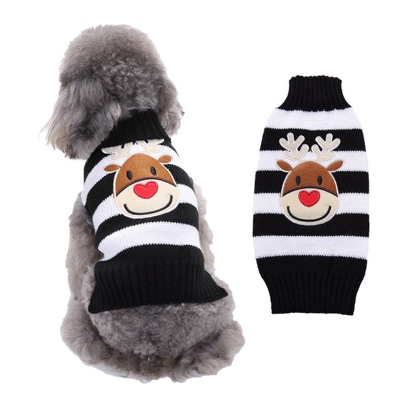 Puppy Cat Sweater Christmas Pet Clothes Knitted Large Dog Autumn Winter_voghion.com