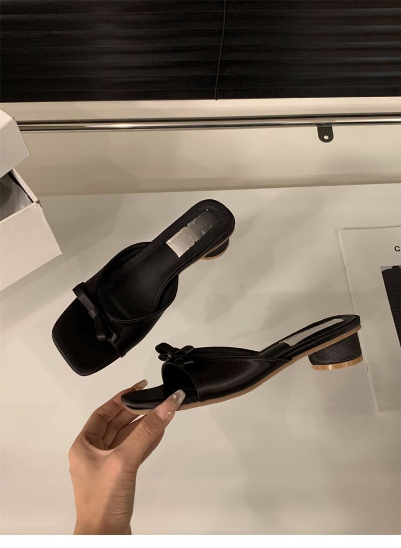 Frühling Neue Ausstrahlt Luxus Französisch Chunky Heel Schuhe 2024 Neue Märchen Stil Mode_voghion.com