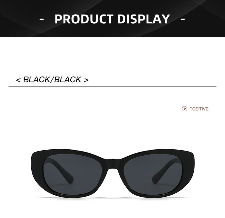 New High-end Metal Chain Fashionable Personalized Polarized With Small Frame Cat Eye Trendy Women's Sunglasses 5129_voghion.com