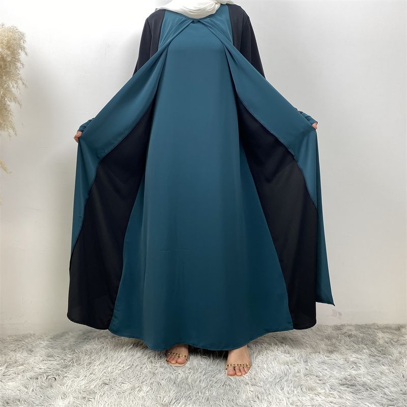 Nuevo diseño de Abaya musulmana Nida, vestido de lujo para mujer de Dubái con velo, caftán islámico marroquí negro, ropa informal modesta para Ramadán y Eid._voghion.com
