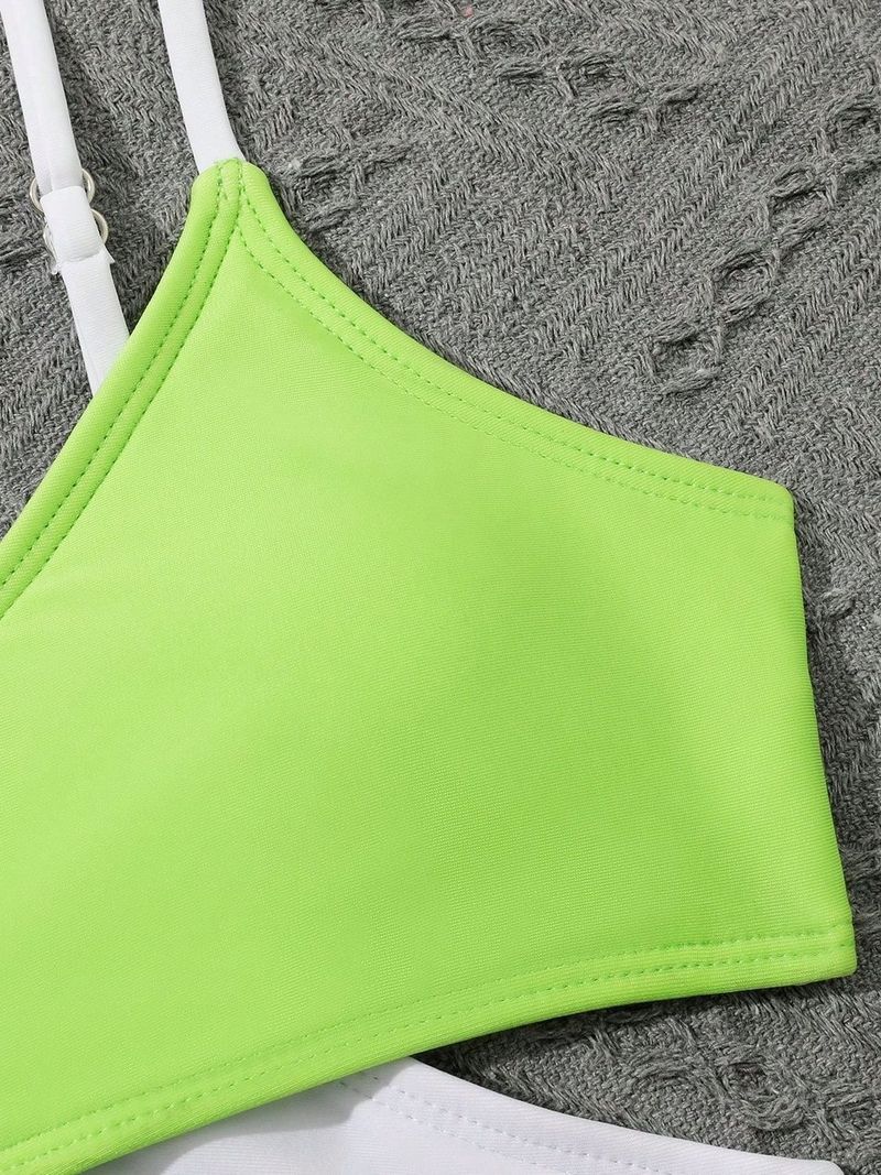 Maillot de bain bikini taille haute 4 pièces New Style pour grands enfants_voghion.com