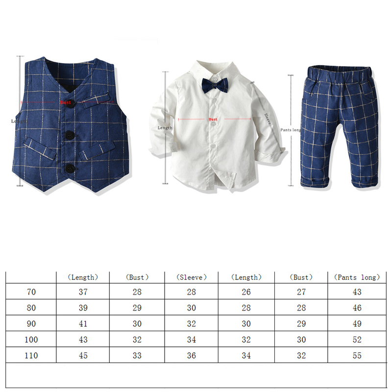 Kinderkleidung Herbst Kinderkleidung Kinder Langarmhemd Weste dreiteilige Leistungskleidung Jungenkleidung_voghion.com
