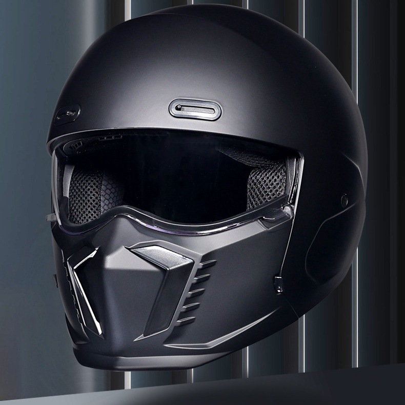 Cască retro cu combinație Warrior Scorpion, motocicletă de croazieră, cască integrală ușoară_voghion.com