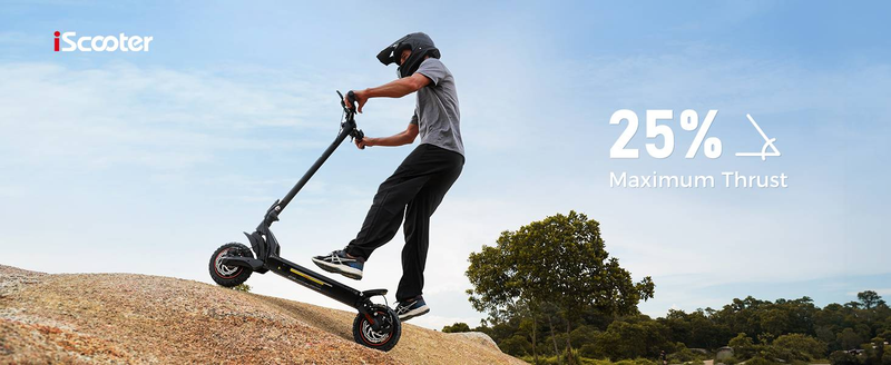 iScooter iX7 Pro Elektrisk Scooter 10'', 2*1000W 48V17.5Ah App Control, Dual Suspensions_voghion.com