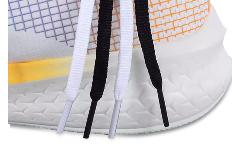 Accessori per scarpe lacci per scarpe in poliestere bianco e nero da 6 mm adatti per scarpe sportive da uomo e da donna, scarpe di tela e scarpe da basket_voghion.com