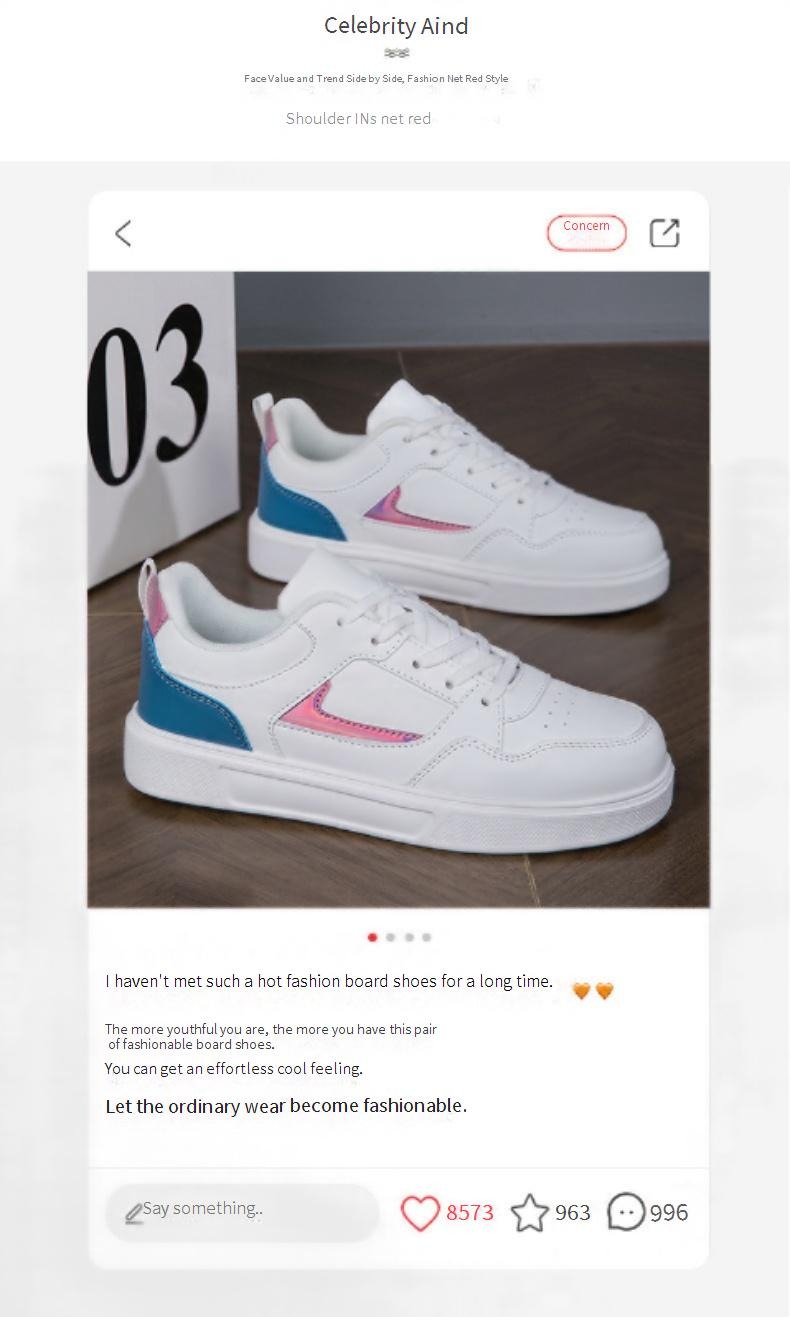 Damenschuhe Herbst Neuer Stil Beliebte weiße Schuhe für Frauen Alle Match Casual Sportschuhe für Frauen Turnschuhe Dicke Sohlen Herbst Wasserdichte Schuhe_voghion.com