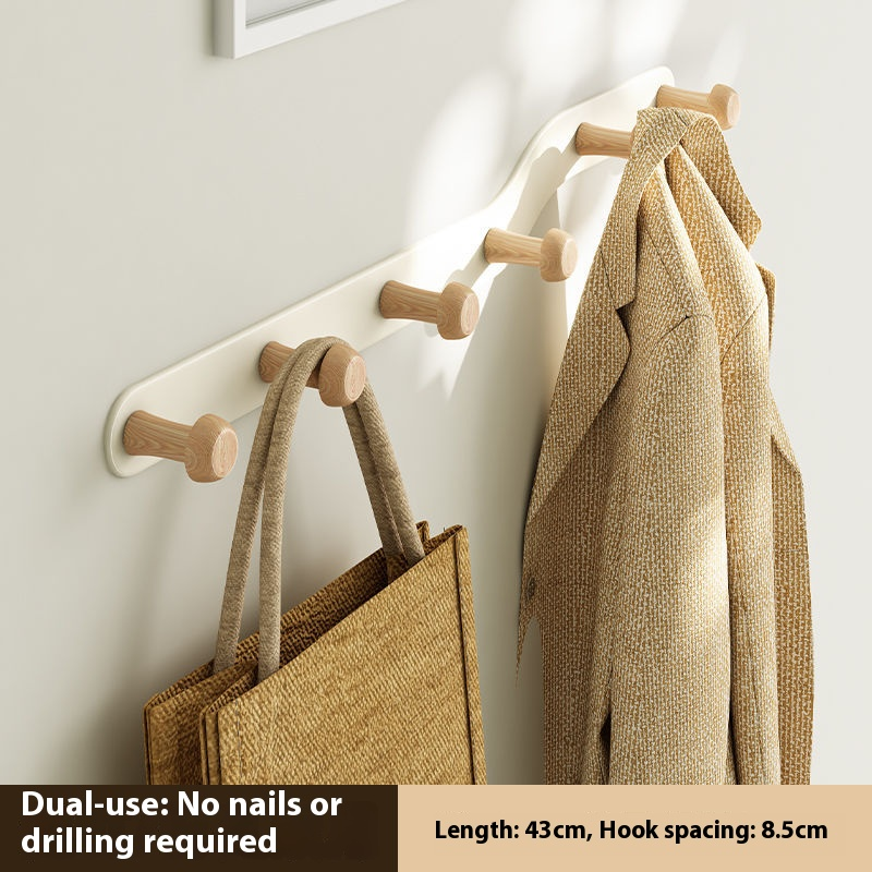 Ganchos de pared sin taladro: ahorra espacio en la puerta y la pared para abrigos, sombreros y bolsos (varios estilos y opciones de ganchos, hierro resistente a la oxidación)_voghion.com