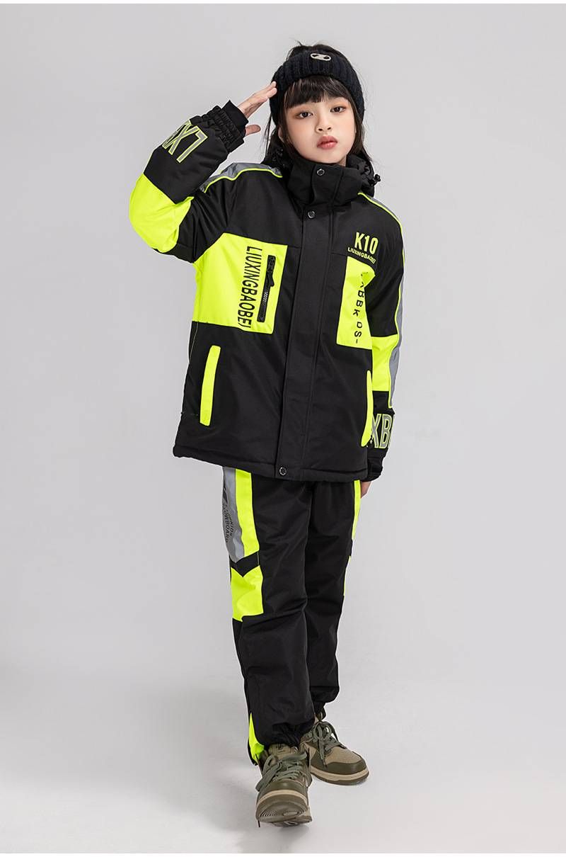 NOKO - Nuevos trajes de esquí para niños y niñas, chaquetas de esquí de invierno para exteriores, resistentes al viento, repelentes al agua, cálidas y gruesas._voghion.com