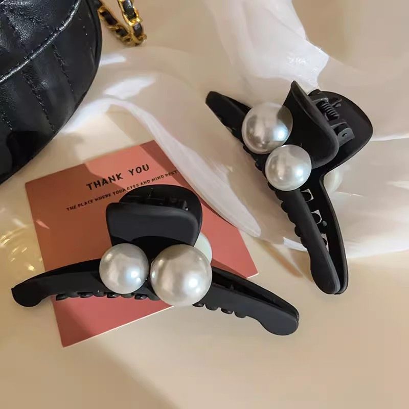 1 fermaglio per capelli di qualità, grande, con perle smerigliate, per la parte posteriore della testa, da donna, con clip a forma di squalo, accessori per capelli_voghion.com