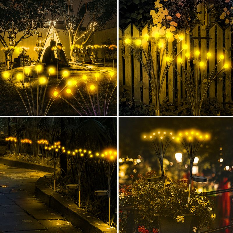 2 Pack Solar Firefly Lights Outdoor, Waterproof Solar Garden Lights For Garden Decor, Firefly Light For Yard, Patio, Pathway, Lawn, Holiday Decoration_voghion.com