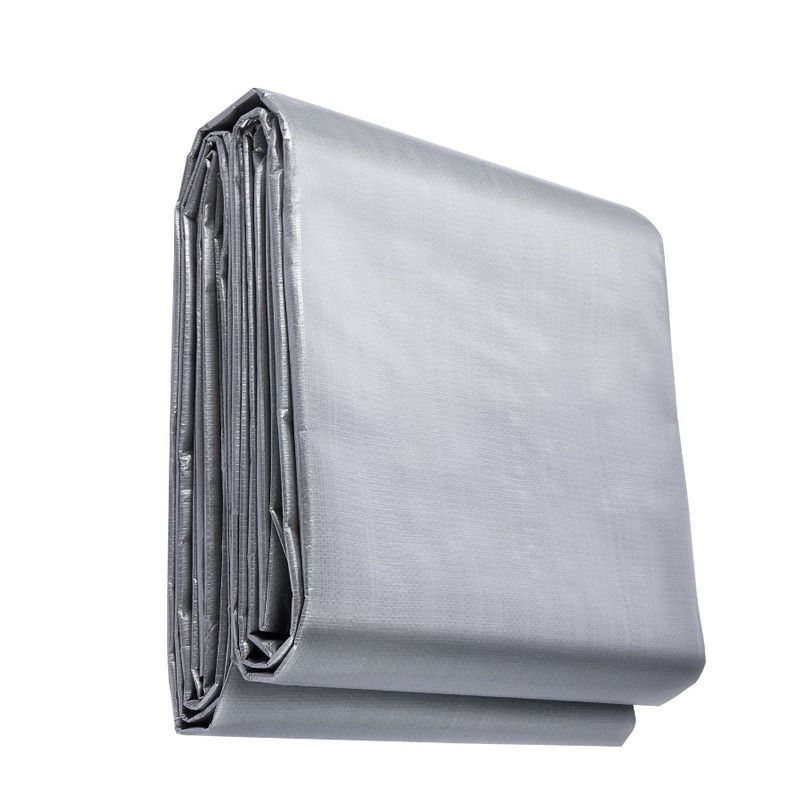 Telone in polietilene con telo in plastica 16x20, antistrappo, per esterni, resistente alle temperature e multi-copertura, impermeabile ai raggi UV, 10 piedi_voghion.com