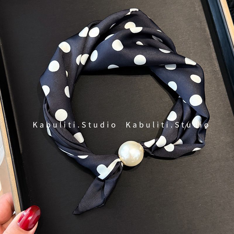 Colletto per camicia professionale abbinato, con fibbia magnetica a righe bianche e nere, in seta, stretto e lungo, per protezione del collo da donna_voghion.com