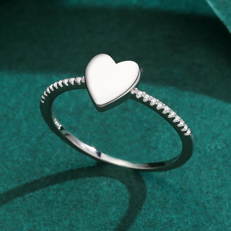 Tancise Classic Zircon Bague en argent pour femme Bijoux Promesse de mariage Cadeau de fête_voghion.com