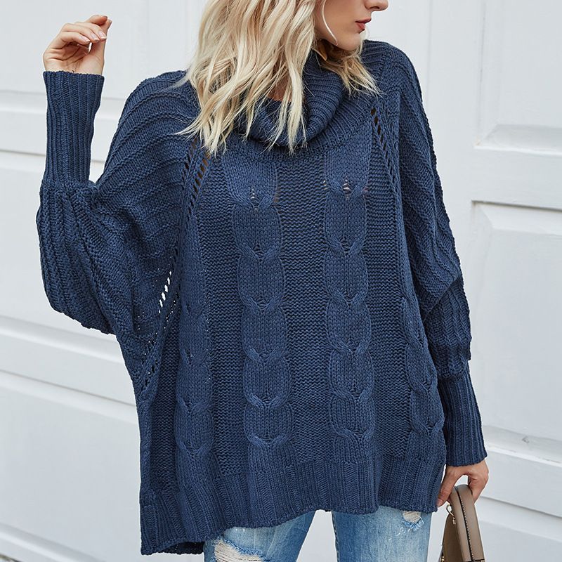 Completo casual in maglia da donna con gonna a due pezzi e scollo a V_voghion.com