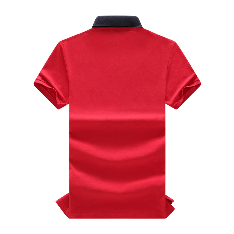 Neu Kurzarm-Poloshirt für Herren Leichter Luxus Royal Freizeit Sport Große Größe Reine Baumwolle Stickerei Farbblock_voghion.com