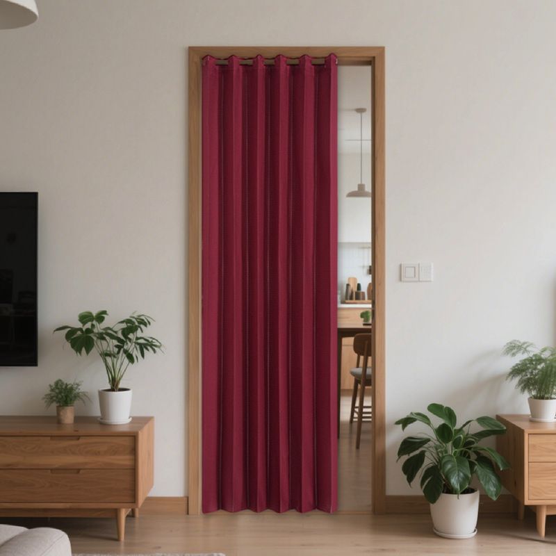 Foldable Room Divider Curtain With 12 Patterns - Floral, Animals & Solid Colors For Living Room, Bedroom - Lightweight Polyester No-Drill Hanging_voghion.com