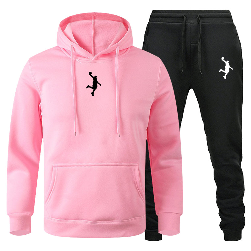 Ensemble de pulls pour hommes, vêtements de sport décontractés, ensemble de pulls pour couple à manches longues automne et hiver, ensemble de pantalons de salle de bain deux pièces_voghion.com