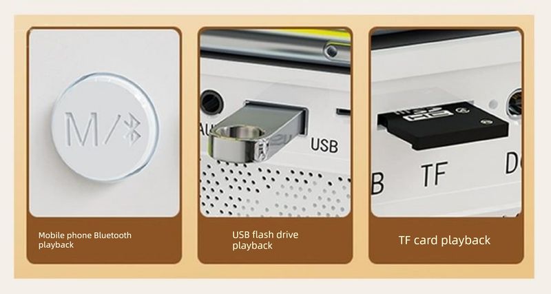 Alto-falante Bluetooth com carregamento sem fio, atmosfera multifuncional, pequena lâmpada noturna, alarme, presente de aniversário, áudio, relógio lunar para_voghion.com